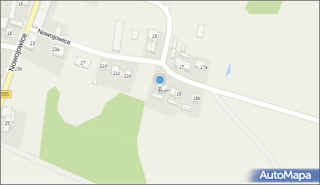 Nowojowice, Nowojowice, 21a, mapa Nowojowice