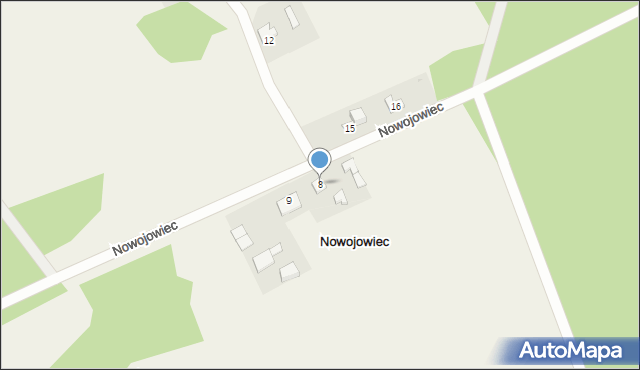 Nowojowiec, Nowojowiec, 8, mapa Nowojowiec