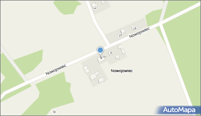 Nowojowiec, Nowojowiec, 9, mapa Nowojowiec