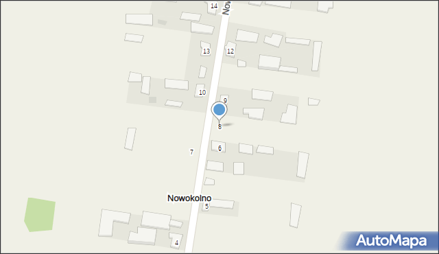 Nowokolno, Nowokolno, 8, mapa Nowokolno