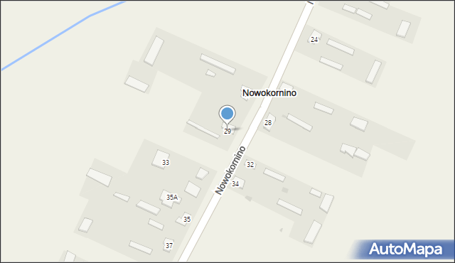 Nowokornino, Nowokornino, 29, mapa Nowokornino