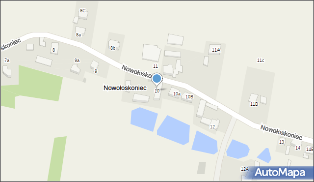 Nowołoskoniec, Nowołoskoniec, 10, mapa Nowołoskoniec