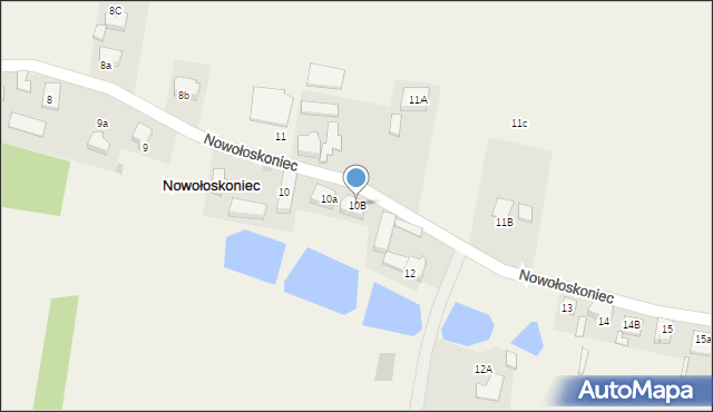 Nowołoskoniec, Nowołoskoniec, 10B, mapa Nowołoskoniec