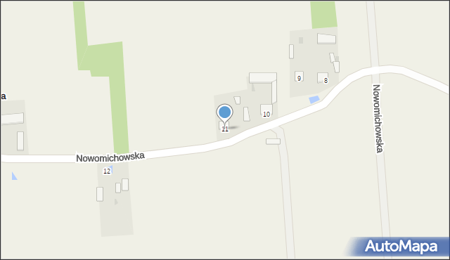 Nowomichowska, Nowomichowska, 11, mapa Nowomichowska