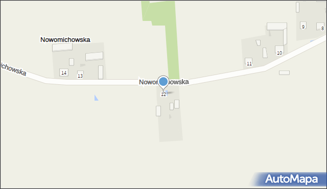 Nowomichowska, Nowomichowska, 12, mapa Nowomichowska