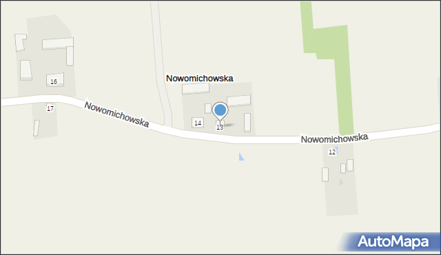 Nowomichowska, Nowomichowska, 13, mapa Nowomichowska