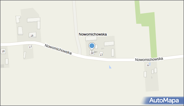 Nowomichowska, Nowomichowska, 14, mapa Nowomichowska