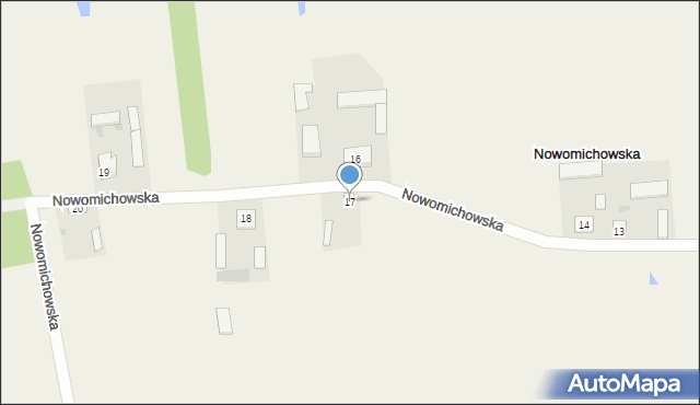 Nowomichowska, Nowomichowska, 17, mapa Nowomichowska