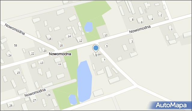 Nowomodna, Nowomodna, 9, mapa Nowomodna
