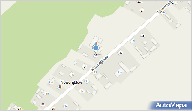 Noworąblów, Noworąblów, 32, mapa Noworąblów