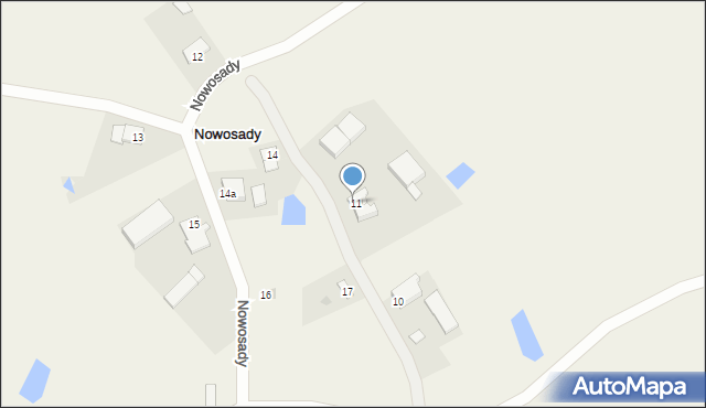 Nowosady, Nowosady, 11/2, mapa Nowosady