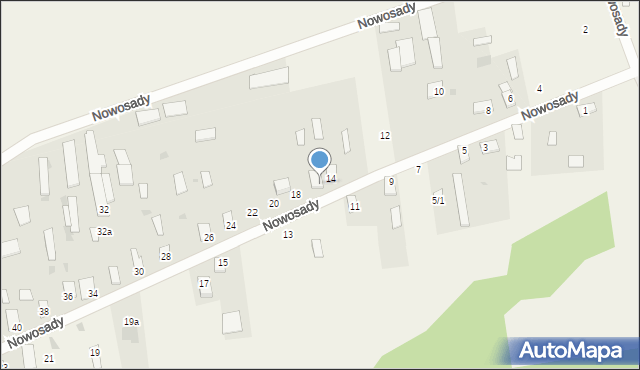 Nowosady, Nowosady, 16, mapa Nowosady