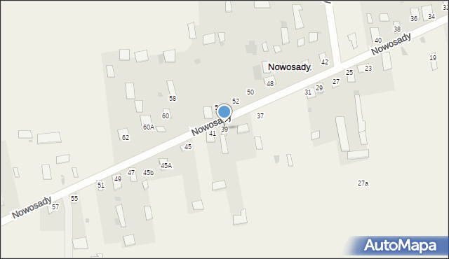 Nowosady, Nowosady, 39, mapa Nowosady