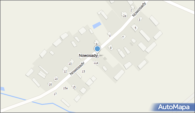 Nowosady, Nowosady, 11, mapa Nowosady
