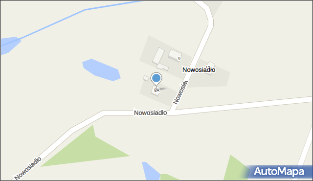 Nowosiadło, Nowosiadło, 9A, mapa Nowosiadło