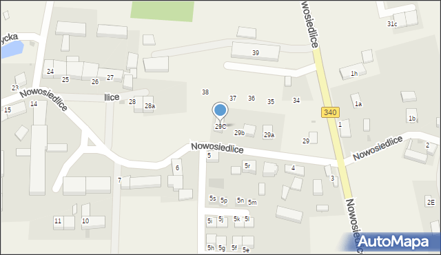 Nowosiedlice, Nowosiedlice, 29C, mapa Nowosiedlice