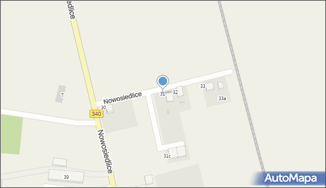 Nowosiedlice, Nowosiedlice, 31, mapa Nowosiedlice