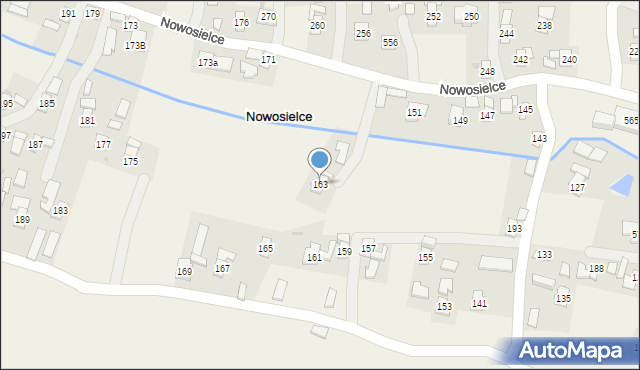 Nowosielce, Nowosielce, 163, mapa Nowosielce