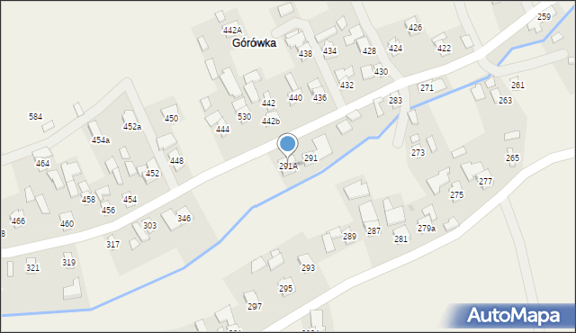 Nowosielce, Nowosielce, 291A, mapa Nowosielce