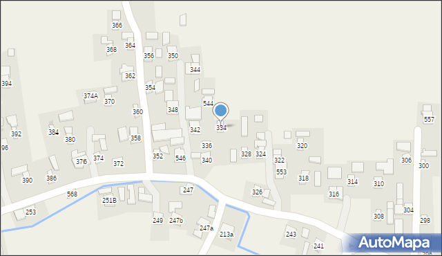 Nowosielce, Nowosielce, 334, mapa Nowosielce