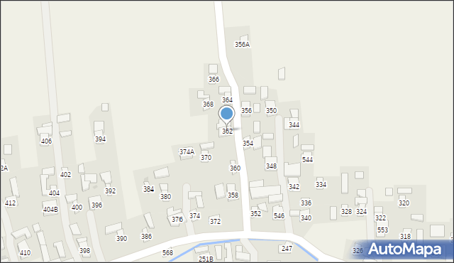 Nowosielce, Nowosielce, 362, mapa Nowosielce