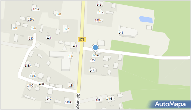 Nowosielec, Nowosielec, 145A, mapa Nowosielec