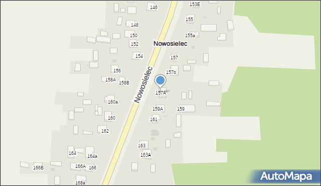 Nowosielec, Nowosielec, 157A, mapa Nowosielec