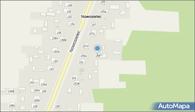Nowosielec, Nowosielec, 159, mapa Nowosielec