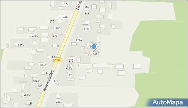 Nowosielec, Nowosielec, 173a, mapa Nowosielec