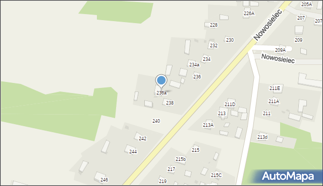 Nowosielec, Nowosielec, 236a, mapa Nowosielec