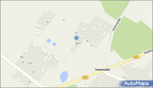 Nowosiółki, Nowosiółki, 29, mapa Nowosiółki