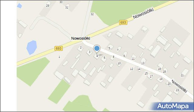 Nowosiółki, Nowosiółki, 4, mapa Nowosiółki