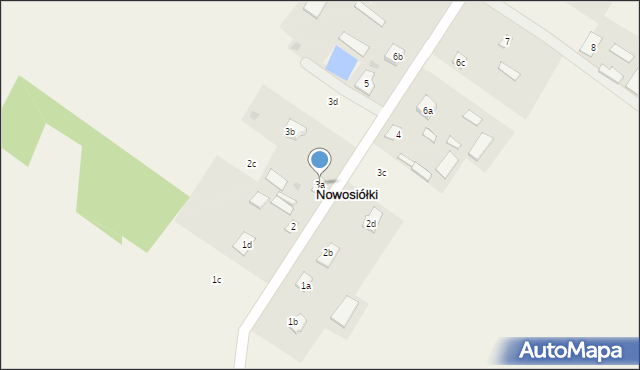 Nowosiółki, Nowosiółki, 3a, mapa Nowosiółki