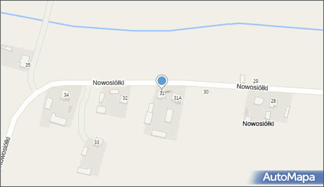 Nowosiółki, Nowosiółki, 31, mapa Nowosiółki