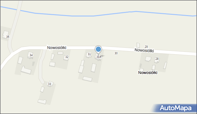 Nowosiółki, Nowosiółki, 31A, mapa Nowosiółki