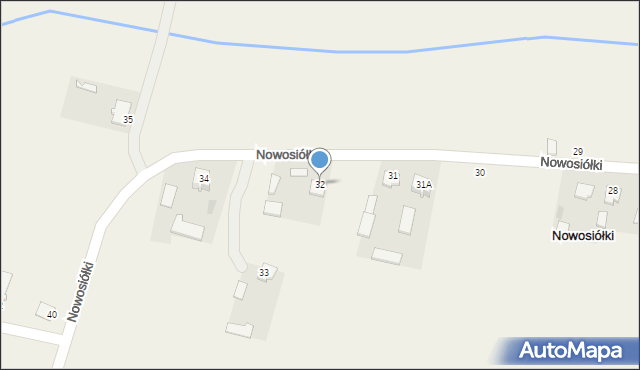 Nowosiółki, Nowosiółki, 32, mapa Nowosiółki