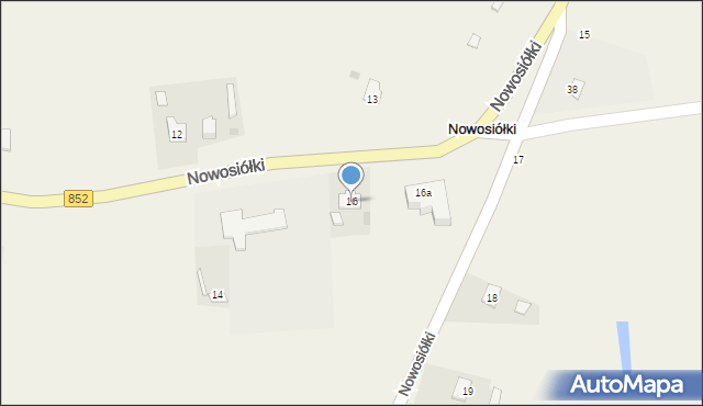 Nowosiółki, Nowosiółki, 16, mapa Nowosiółki