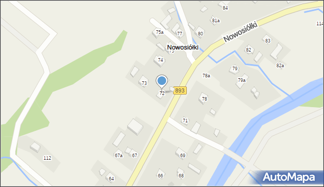 Nowosiółki, Nowosiółki, 72, mapa Nowosiółki