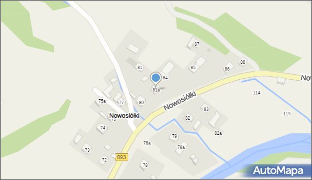 Nowosiółki, Nowosiółki, 81a, mapa Nowosiółki