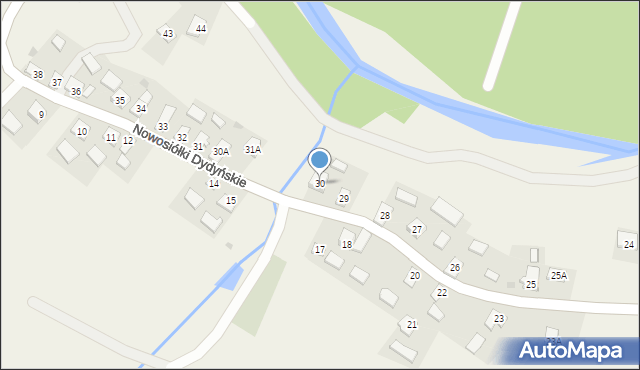 Nowosiółki Dydyńskie, Nowosiółki Dydyńskie, 30, mapa Nowosiółki Dydyńskie