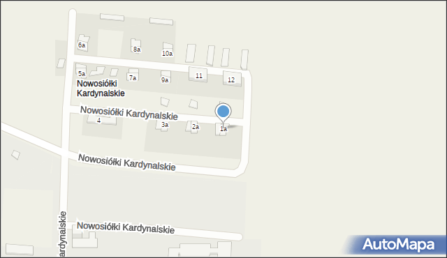 Nowosiółki Kardynalskie, Nowosiółki Kardynalskie, 1a, mapa Nowosiółki Kardynalskie