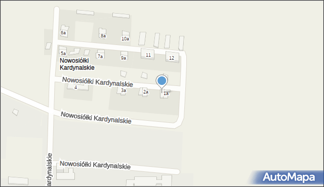 Nowosiółki Kardynalskie, Nowosiółki Kardynalskie, 1b, mapa Nowosiółki Kardynalskie