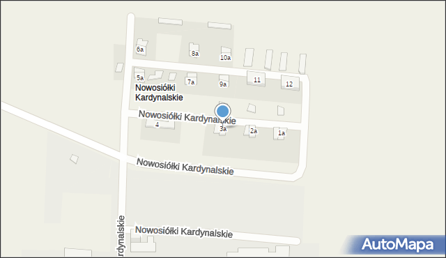 Nowosiółki Kardynalskie, Nowosiółki Kardynalskie, 3a, mapa Nowosiółki Kardynalskie