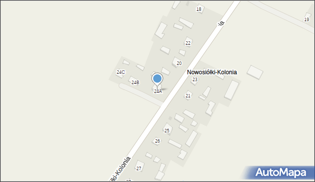 Nowosiółki-Kolonia, Nowosiółki-Kolonia, 24A, mapa Nowosiółki-Kolonia