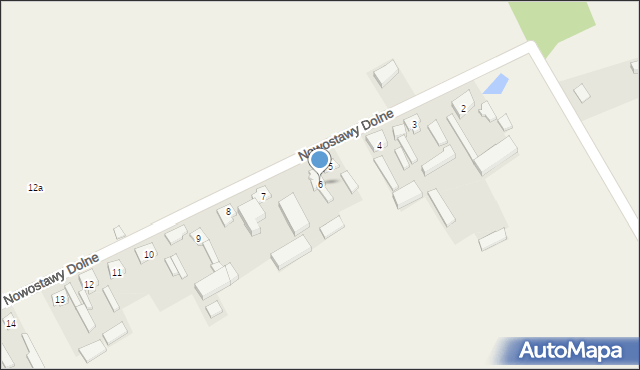 Nowostawy Dolne, Nowostawy Dolne, 6, mapa Nowostawy Dolne