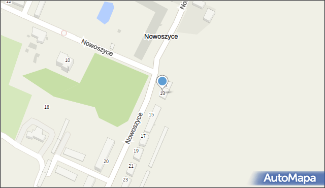 Nowoszyce, Nowoszyce, 13, mapa Nowoszyce