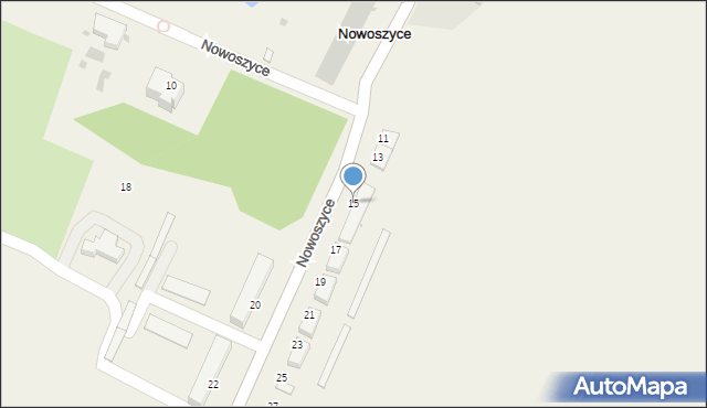 Nowoszyce, Nowoszyce, 15, mapa Nowoszyce