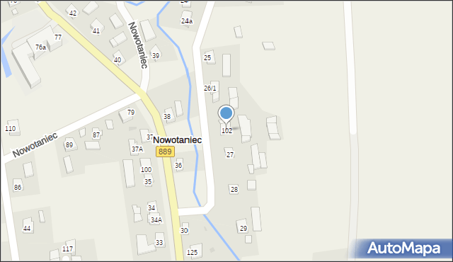 Nowotaniec, Nowotaniec, 102, mapa Nowotaniec