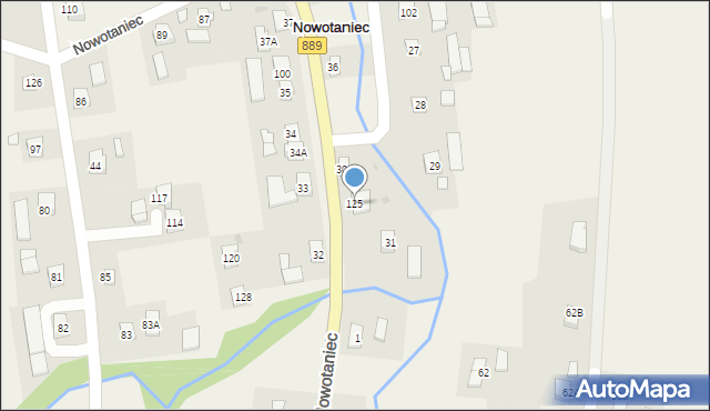 Nowotaniec, Nowotaniec, 125, mapa Nowotaniec