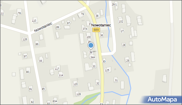 Nowotaniec, Nowotaniec, 34, mapa Nowotaniec